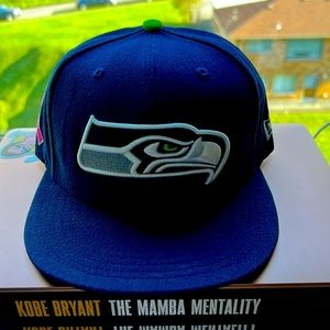 Seattle Seahawks Breast Cancer Ribbon 2014 Original Hat 7 1/4